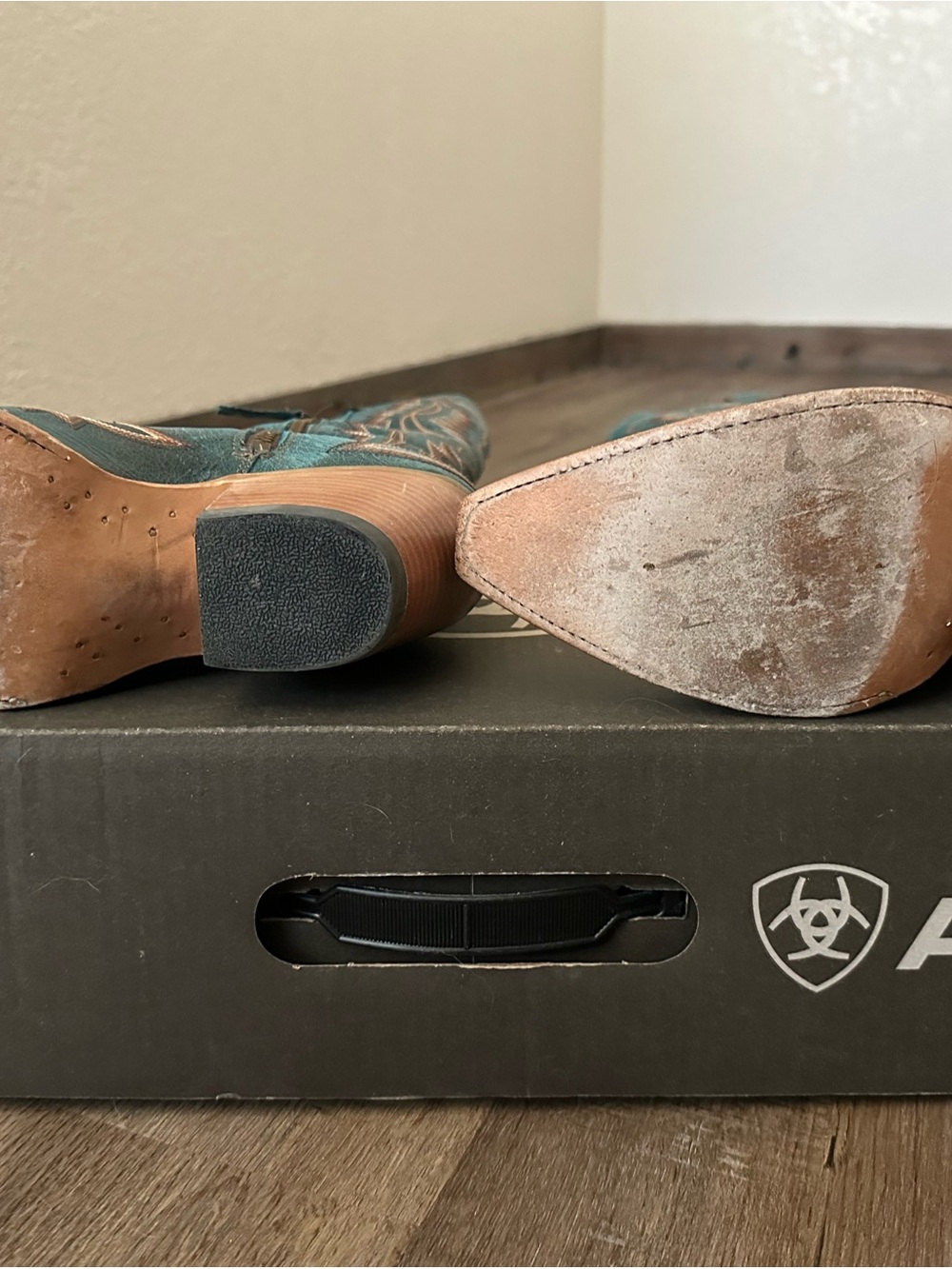 Ariat Casanova Boots size 10 turquoise - Picture 4 of 4